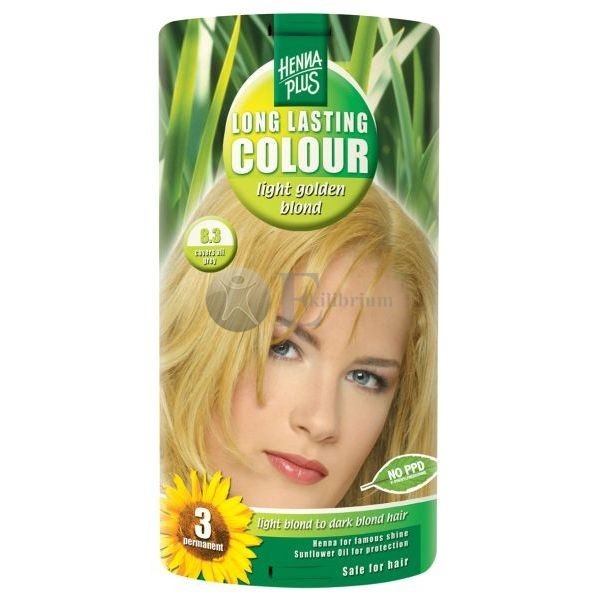 Henna plus long lasting colour  light golden blond 8.3