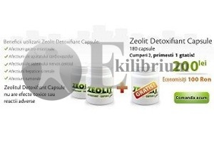 Oferta Zeolit Detoxifiant 180 capsule 2+1 gratis