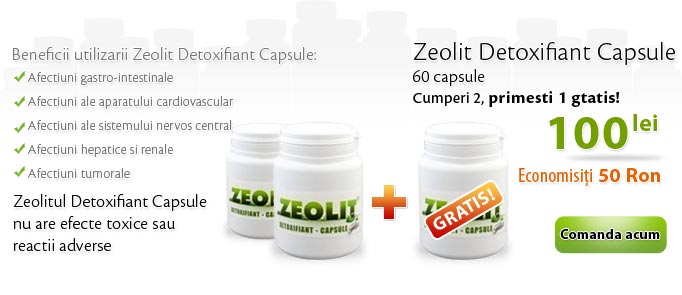 oferta zeolit detoxifiant 250 capsule